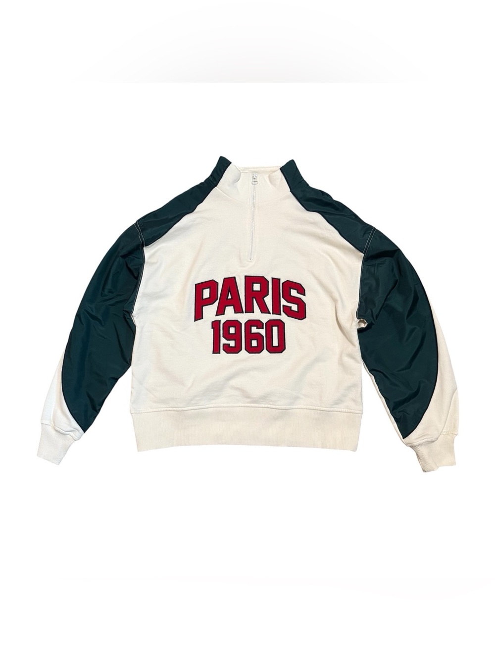 Zara Paris quarter zip sweater